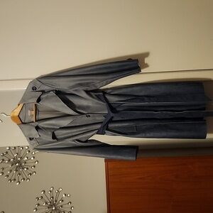 Chicos faux suede trench